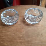 Pair of crystal saleron