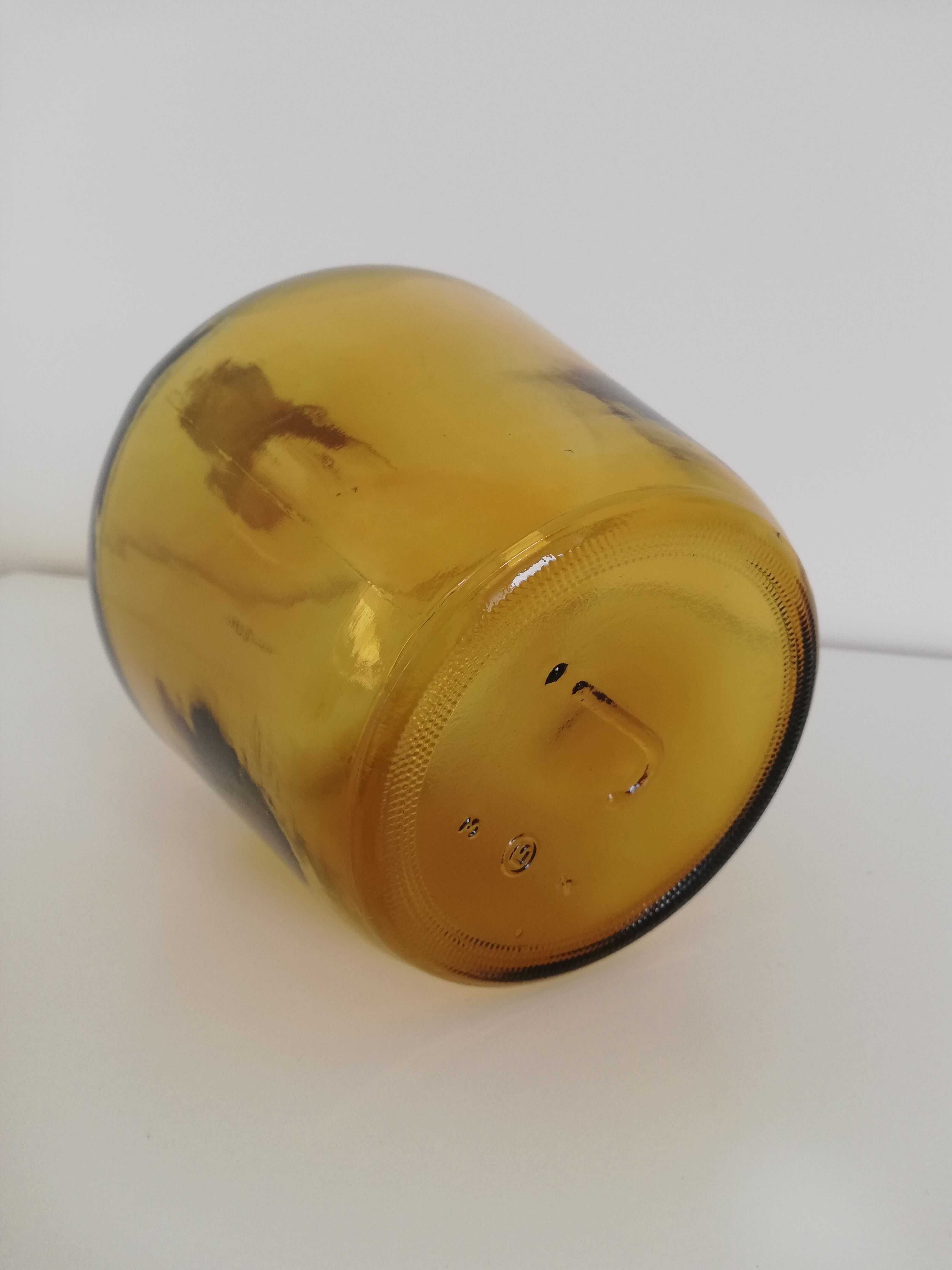 Vintage amber demijohn