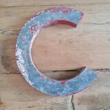 Vintage antique sign letter