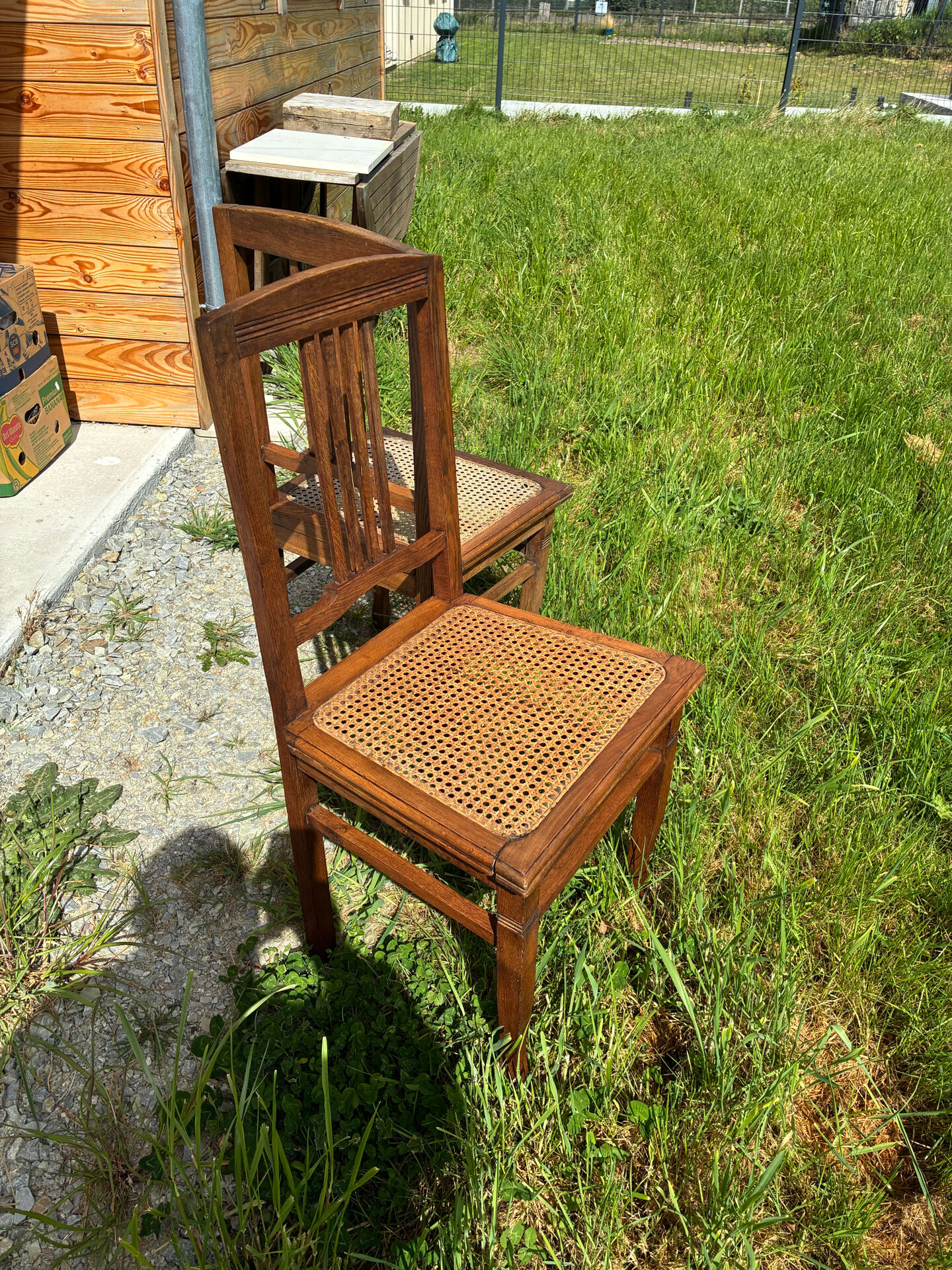 Art Nouveau chair pair