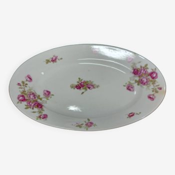 Plat oval porcelaine