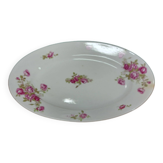 Plat oval porcelaine