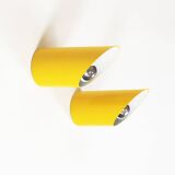 Original 1970's Pop art 'Obliqua' wall lamps by Ignazia Favata and Claudio Dini for Bieffeplast