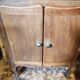 Set consisting of a small scriban desk and its antique chair.