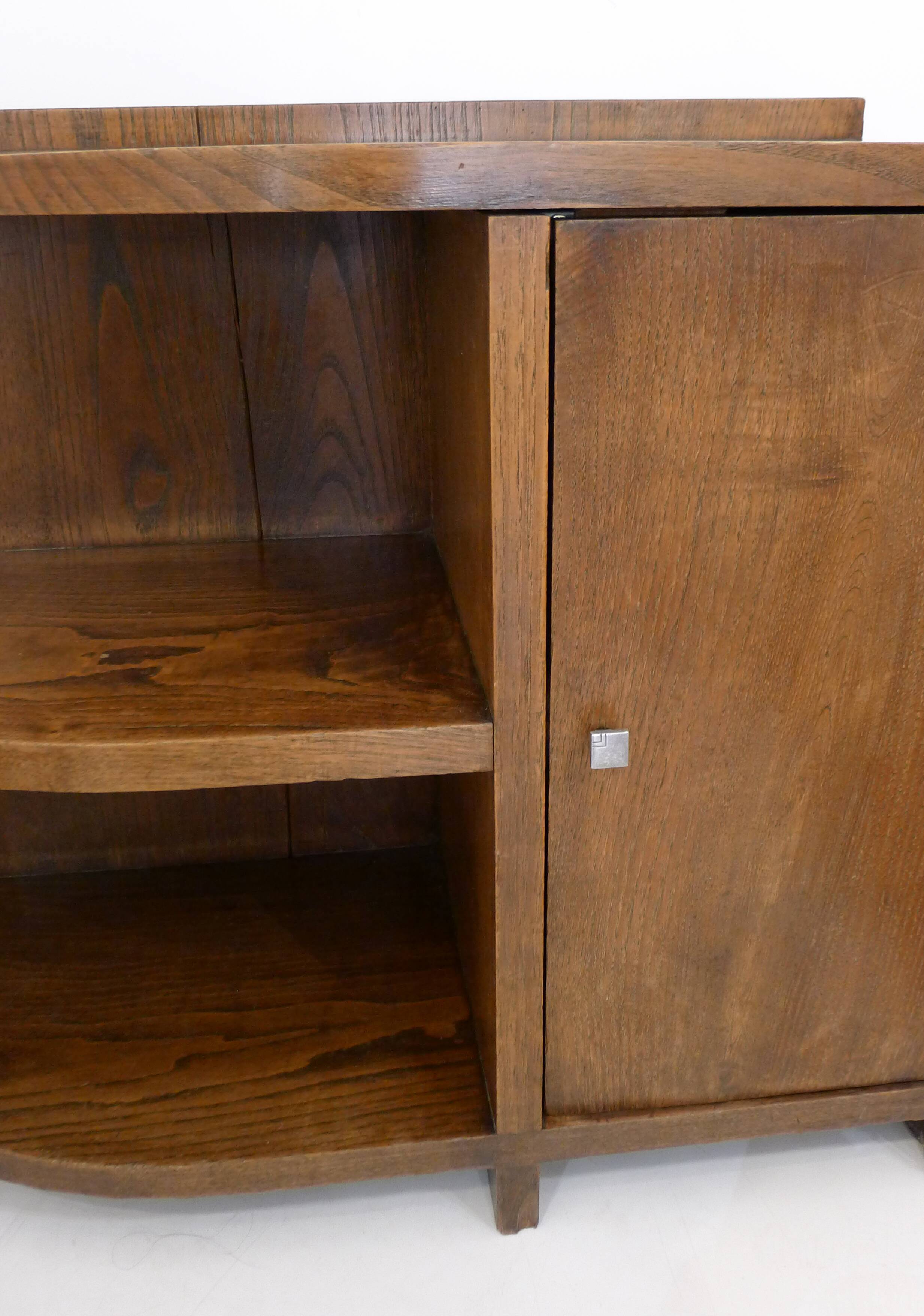 Rounded solid wood extra cabinet