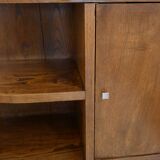 Rounded solid wood extra cabinet