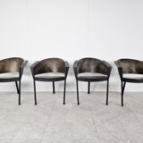 Vintage tripod armchairs, 1970s