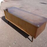 Small vintage sideboard + 2 bedside table - wood compass leg