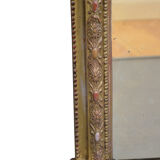 Victorian gilded overmantel mirror