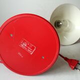 Space Age mid century modern table lamp made of metal and plastic, vintage from the 1970s