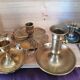 Set of 4 cellar rat candle holders