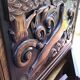 Vintage Art Deco carved bar cabinet