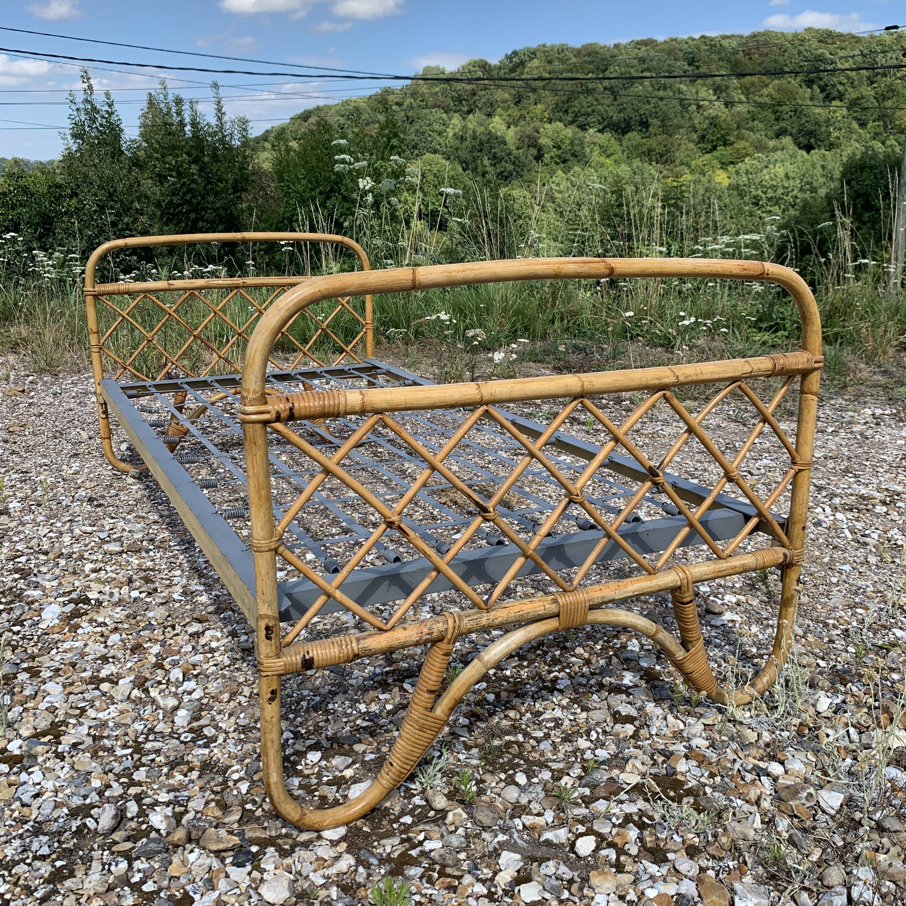 Vintage bamboo children's bed