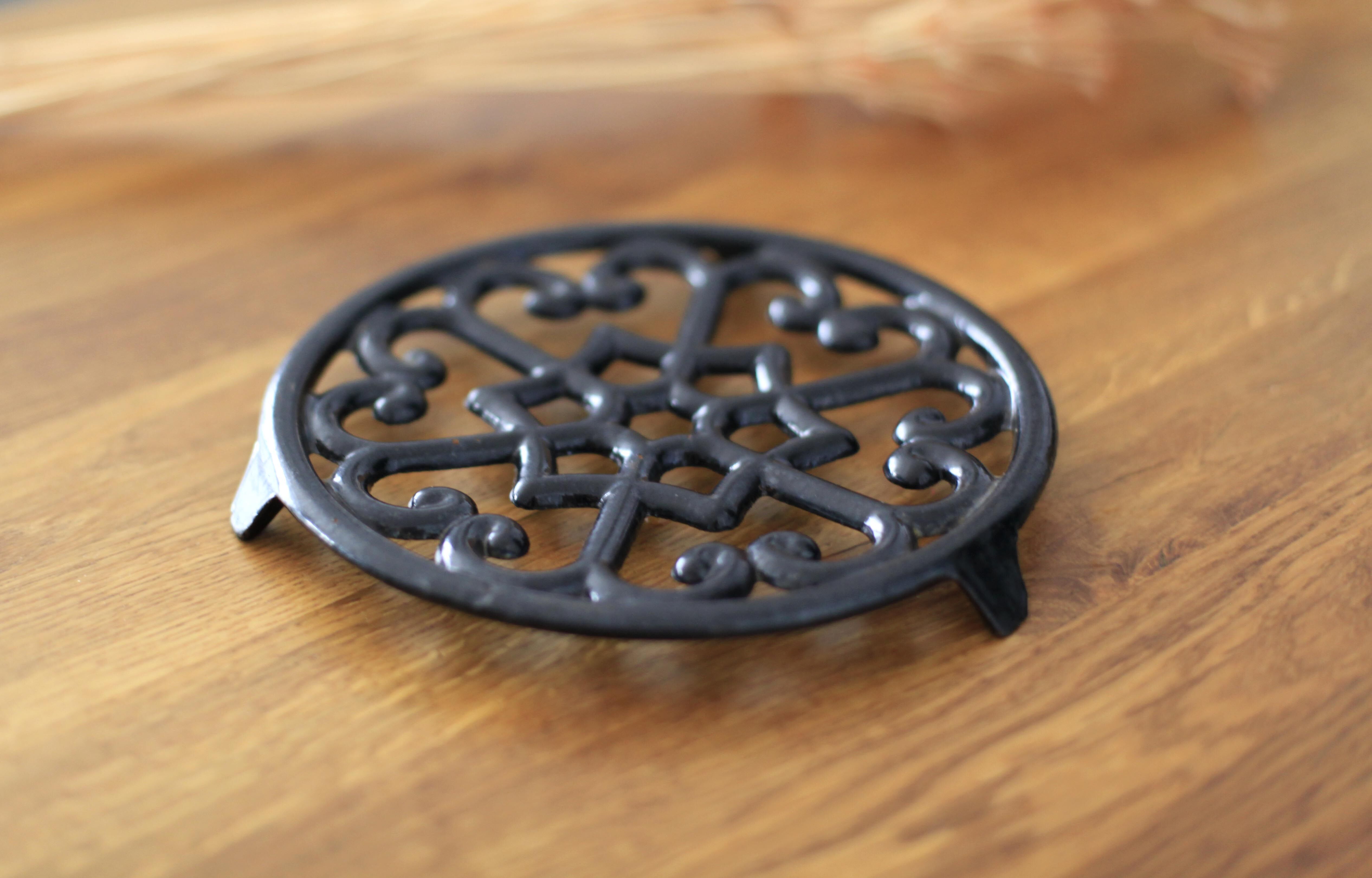 Old cast iron underside