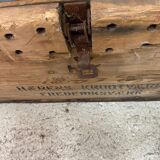 Vintage industrial wooden chest