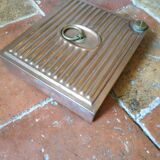 Old copper hot water bottle