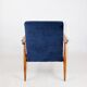 Armchair 'Lis', 1970s navy blue design by Henryk Lis