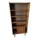 Vintage: Wooden display cabinet with 5 shelves, 4 wooden legs.