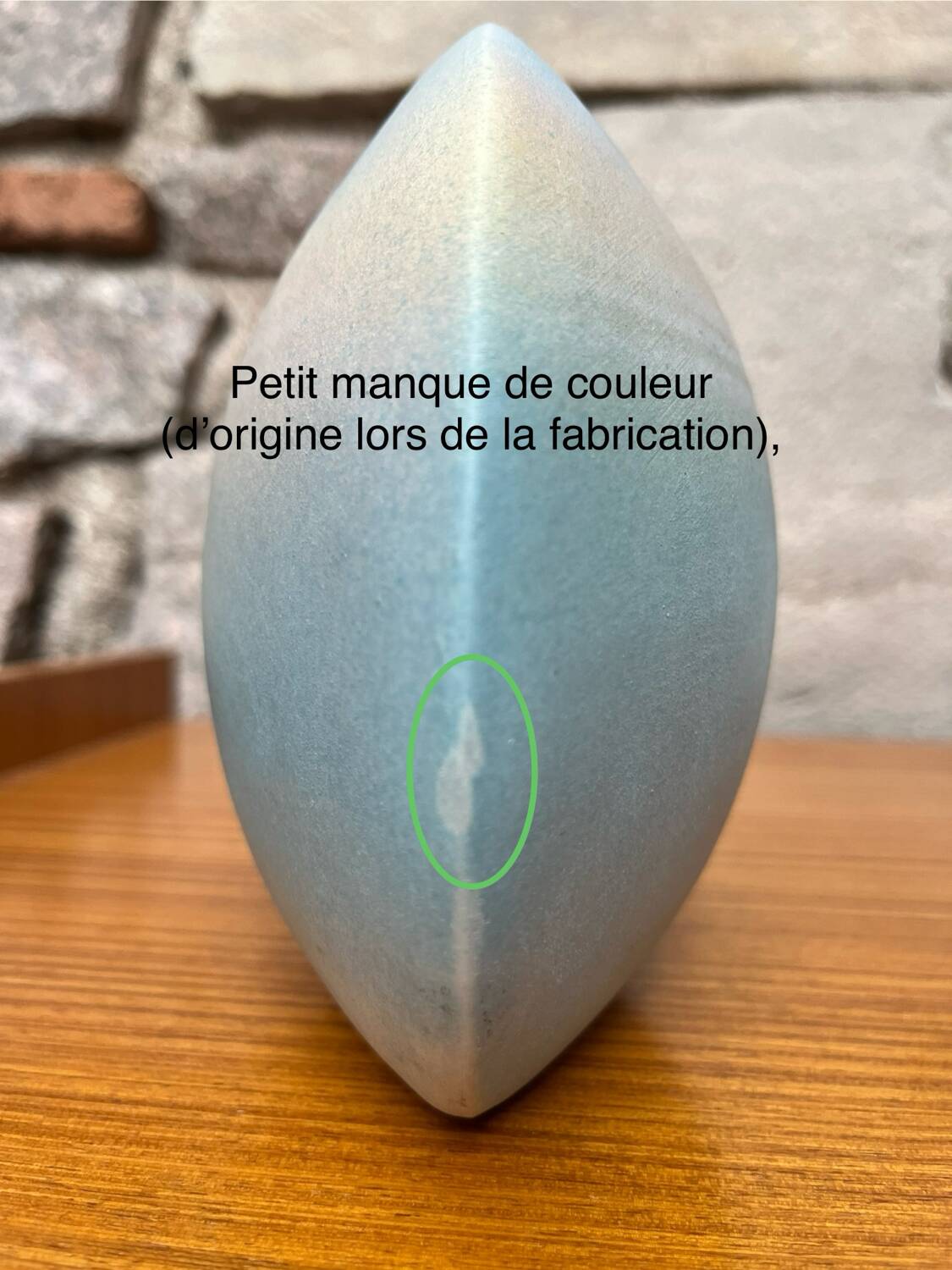 Pastel biscuit porcelain vintage "pebble" vase