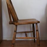 Rustic chair in natural wood