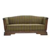 1950s, Danish 3-seater sofa, furniture velour, oak wood.