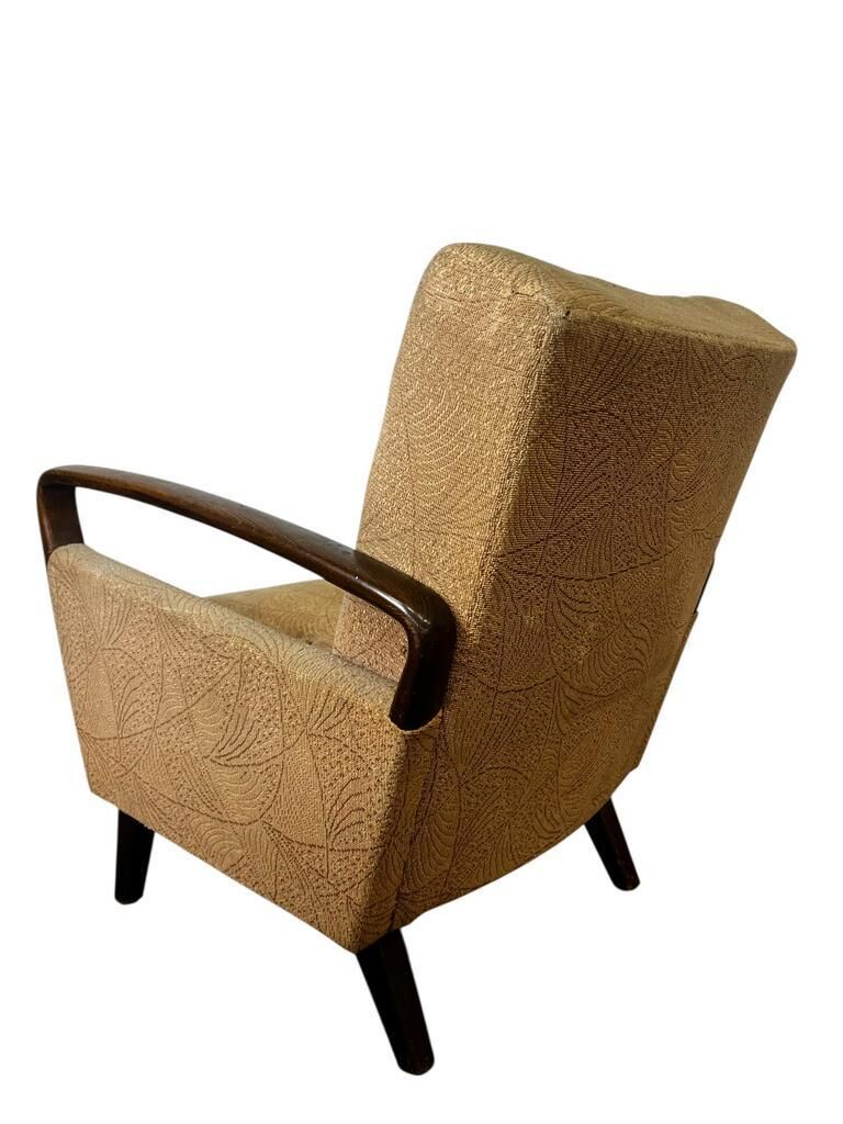 Vintage armchair/foot warmer with armrests: design project