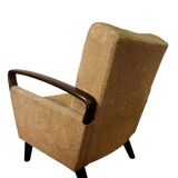 Vintage armchair/foot warmer with armrests: design project