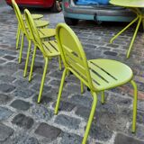 Set de 5 chaises métal design
