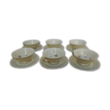 Lot of six cups porcelain limoges
