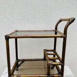 Bamboo bar trolley from the 70s