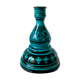 Blue ceramic candle holder