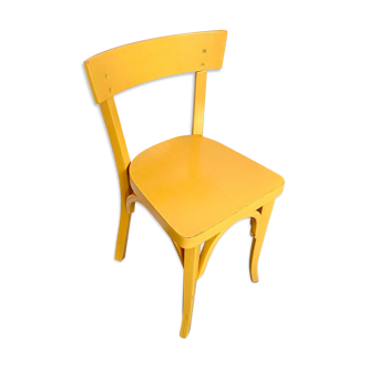 Baumann children's chair in yellow wood