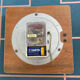 Arsa Formica wall clock, vintage pendulum from the 60s.