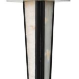 Black and white marble column