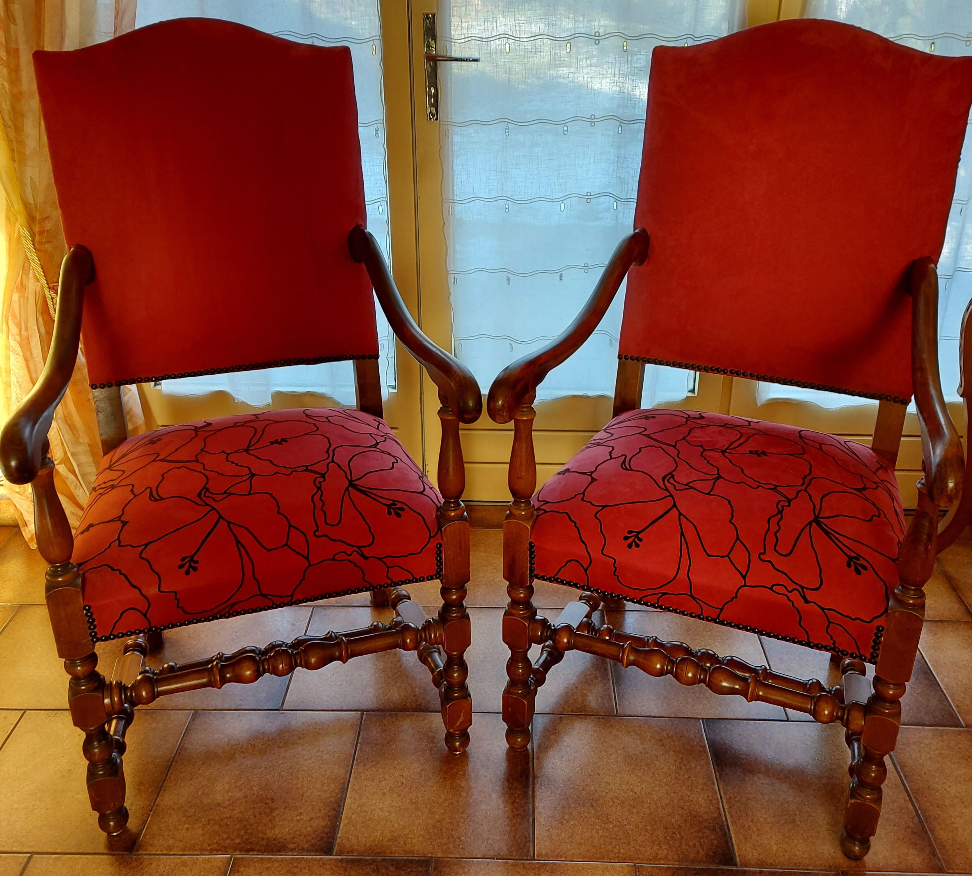 Louis XVI style armchairs