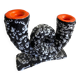 Vallauris fat lava ceramic candle holder