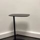 Table basse ovale en métal noir