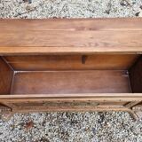 Wooden chest with lion paws