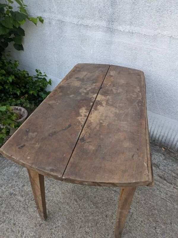 Table ovale rabattable