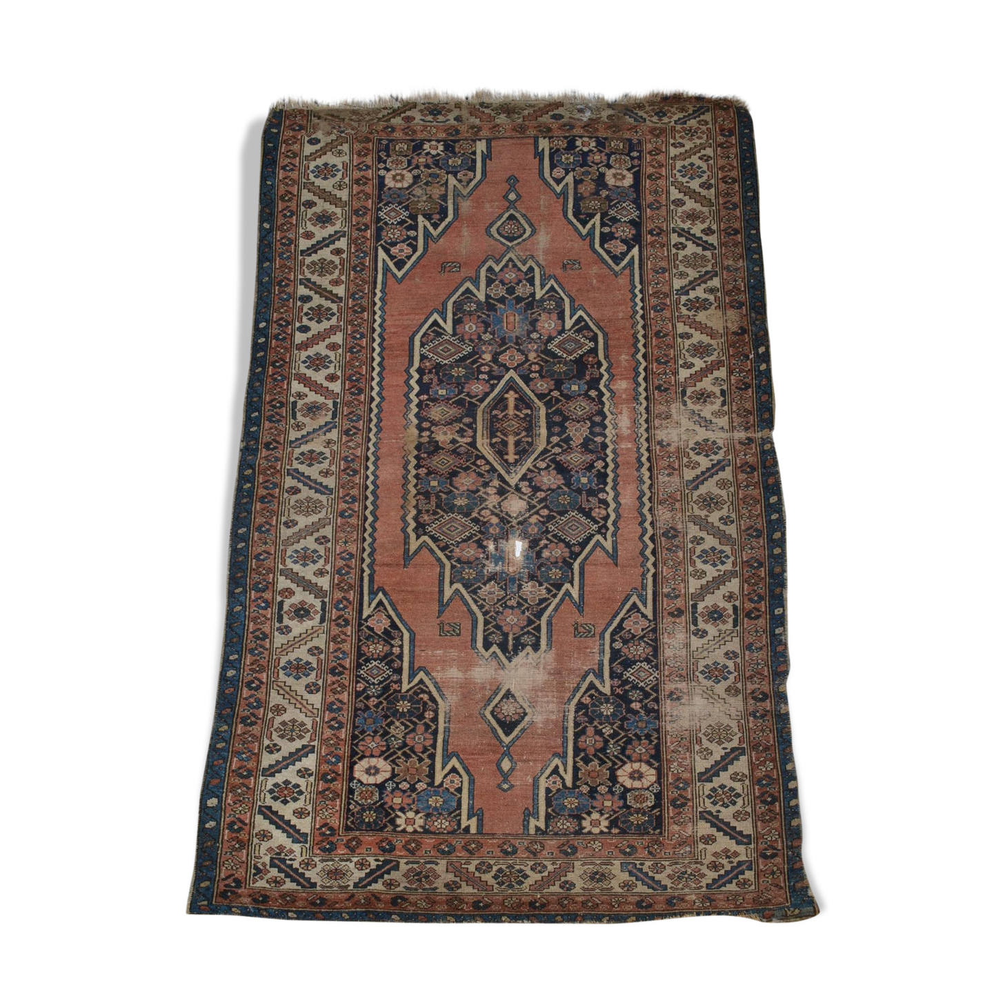 Persian carpet Maslaghan, 124 cm x 198 cm, Iran, hand knotted wool, 19th Century