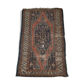 Tapis Persan Maslaghan, 124 cm x 198 cm, Iran, laine nouée main, XIXème Siècle