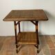 Wood and rattan table
