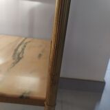 Alabaster harness brass foot