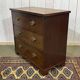 English commode with 3 drawers from the 19th century in mahogany.