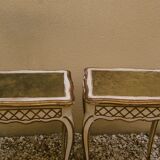 Pair of small tables 1900 in Louis xv style