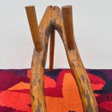Brutalist style wooden magazine rack from the 1960s