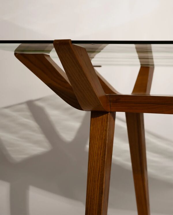 Table à manger italienne avec marqueterie, 1950