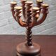 Midcentury Teak Candleholder for 7 candles, 1960s Denmark