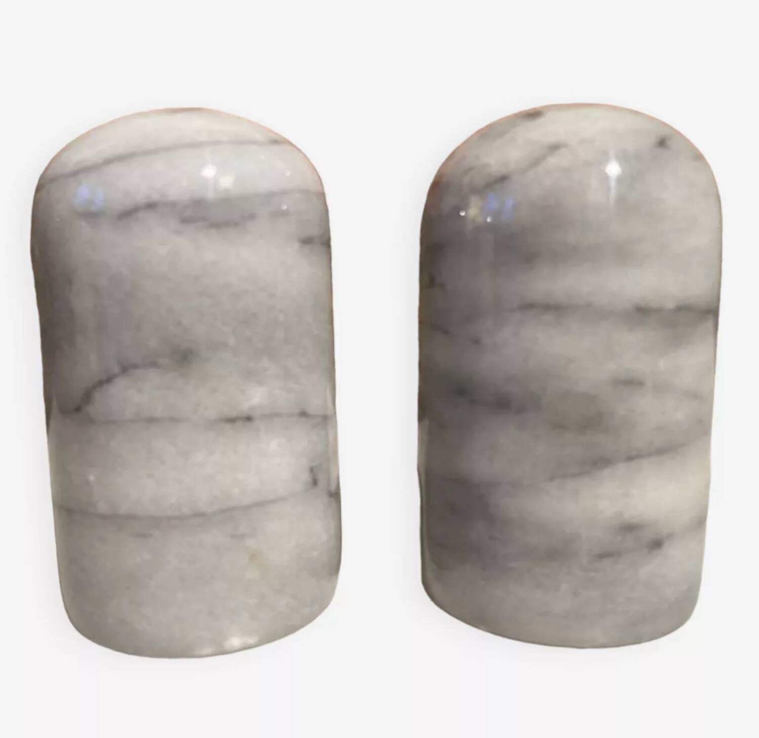 Vintage Marble Salt and Pepper Shakers