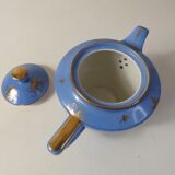 Head to head service porcelain limoges blue and gold